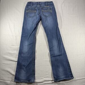 Cowgirl Tuff Bootcut Jeans Womens 27X33 Denim Western cowboy Embroidered Pocket